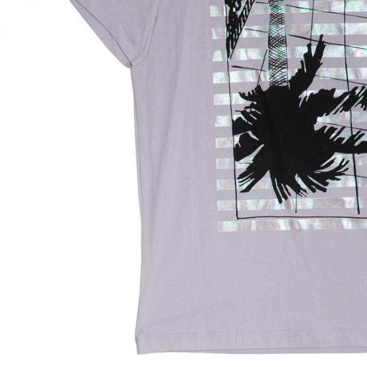 Pre Owned Kenzo Pink Printed T-Shirt M