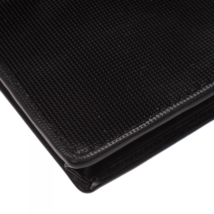 Pre Owned Kenzo Black Perforated Patent Leather Phone Bag