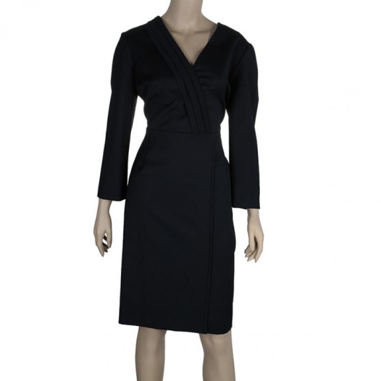 Pre Owned Kenzo Long Sleeves Wrap Dress L