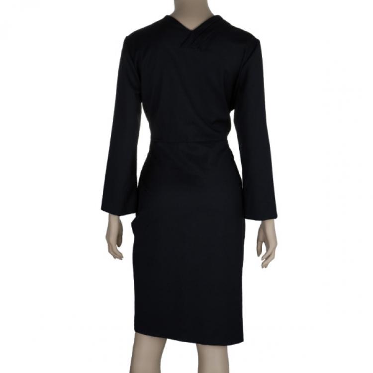 Pre Owned Kenzo Long Sleeves Wrap Dress L