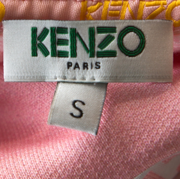 مملوكة مسبقًا Kenzo Multicolor Ombre Print Knit Side Zip Detail Sweatshirt S