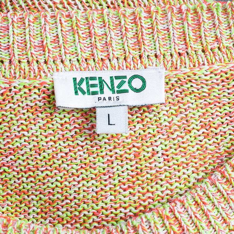 مملوكة مسبقًا Kenzo Knit Pullover Top L