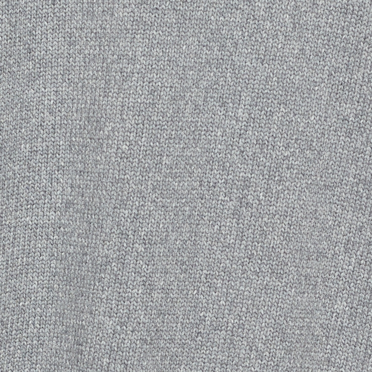 Pre Owned Kenzo Grey Logo Intarsia Knit Pocketed Zip Front Jacket S