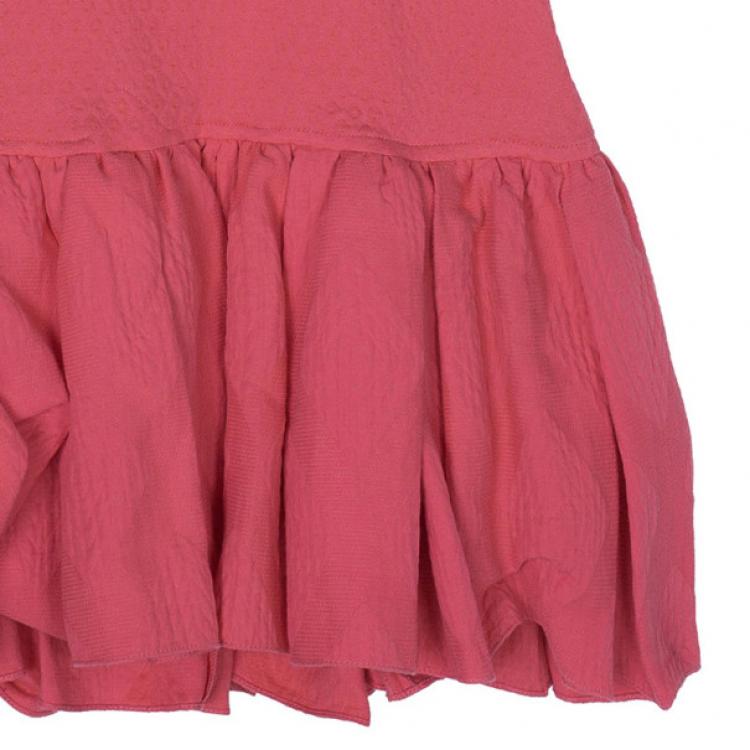 Pre Owned Kenzo Pink Drop Waist Panel Dress S