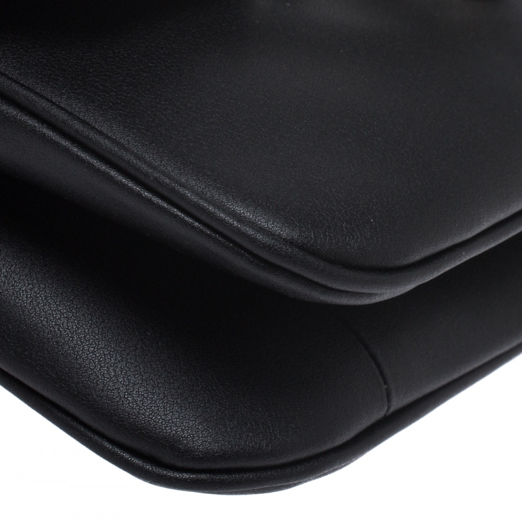 Pre Owned Kenzo Black/Blue Leather Tali Shoulder Bag