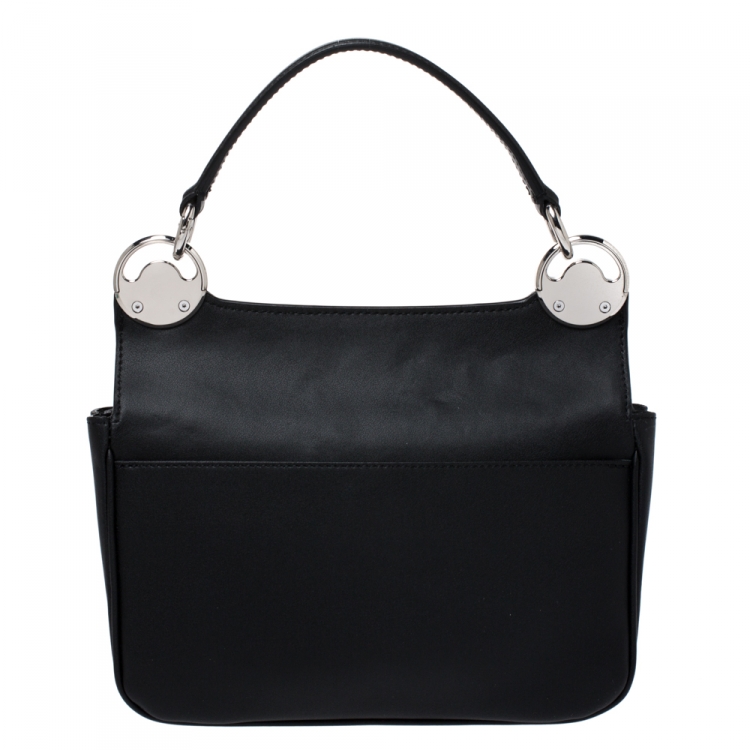 Pre Owned Kenzo Black/Blue Leather Tali Shoulder Bag