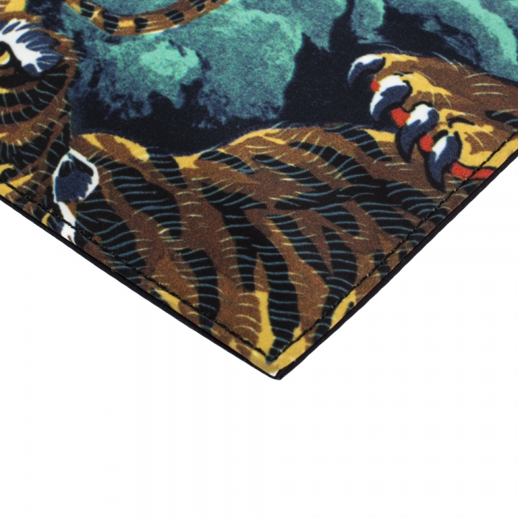 Pre Owned Kenzo Multicolor Nylon Flying Tiger Zip Pouch