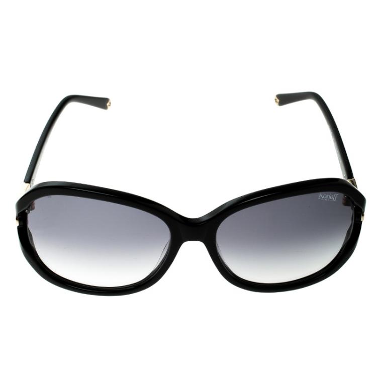 Pre Owned Korloff Black/Black Gradient KOR2031 Oversize Sunglasses