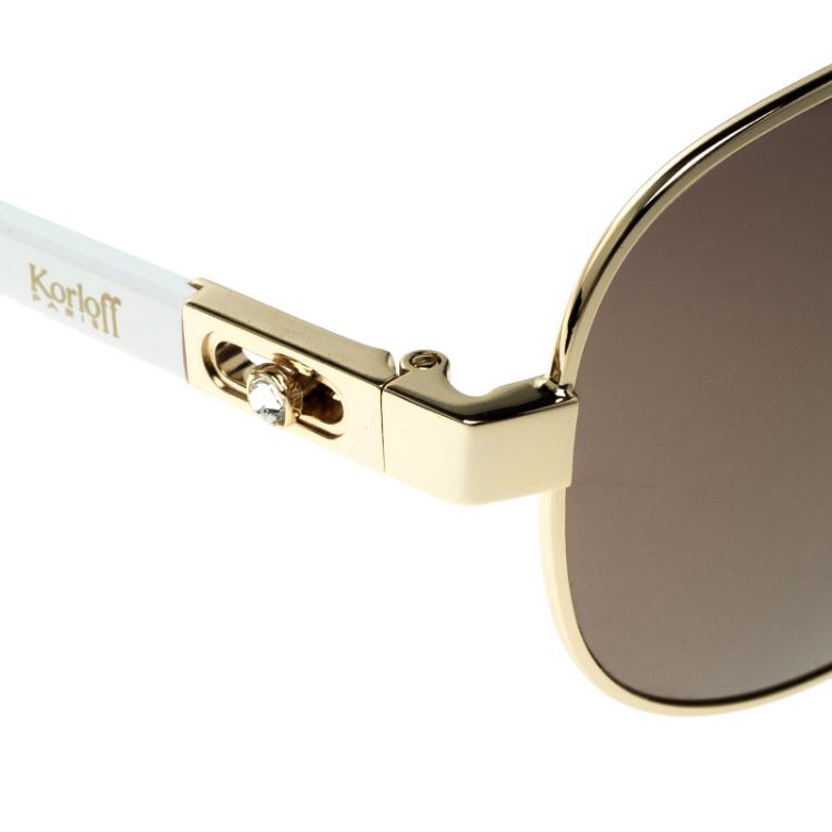 Pre Owned نظارة شمسية أفياتورز كورلوف KOR2026 ذهبية/ذهبية