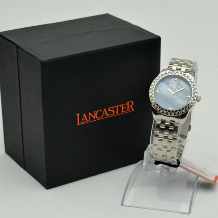 Pre Owned Lancaster Blue MOP SS Ladies Wristwatch