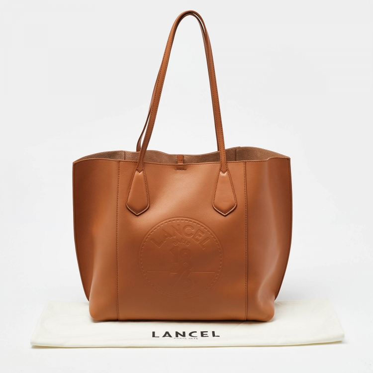 مملوكة مسبقًا Lancel Camel Leather Shopper Tote