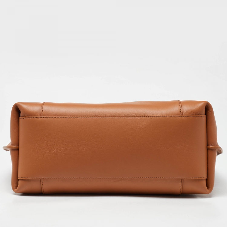 مملوكة مسبقًا Lancel Camel Leather Shopper Tote