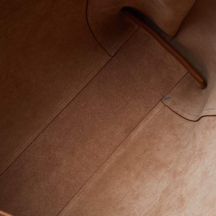 مملوكة مسبقًا Lancel Camel Leather Shopper Tote