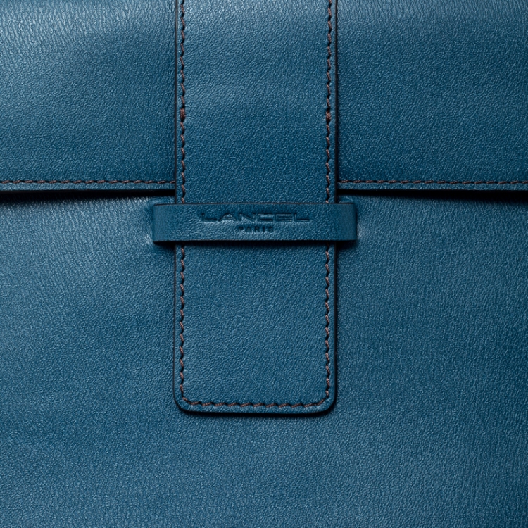 Pre Owned Lancel Blue Leather iPad Case
