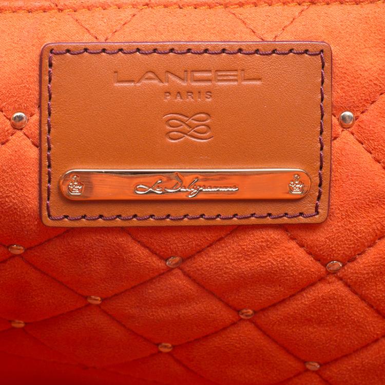 Pre Owned Lancel Beige/Brown Daligramme Fabric and Leather Dali Fun Tote