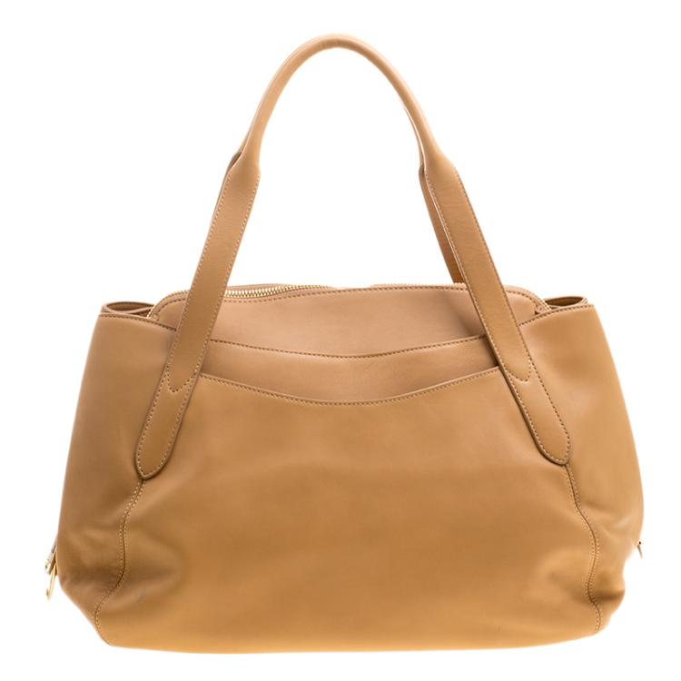 Pre Owned Lancel Brown Leather Satchel