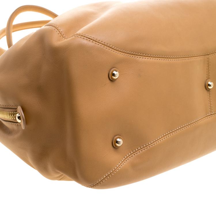 Pre Owned Lancel Brown Leather Satchel