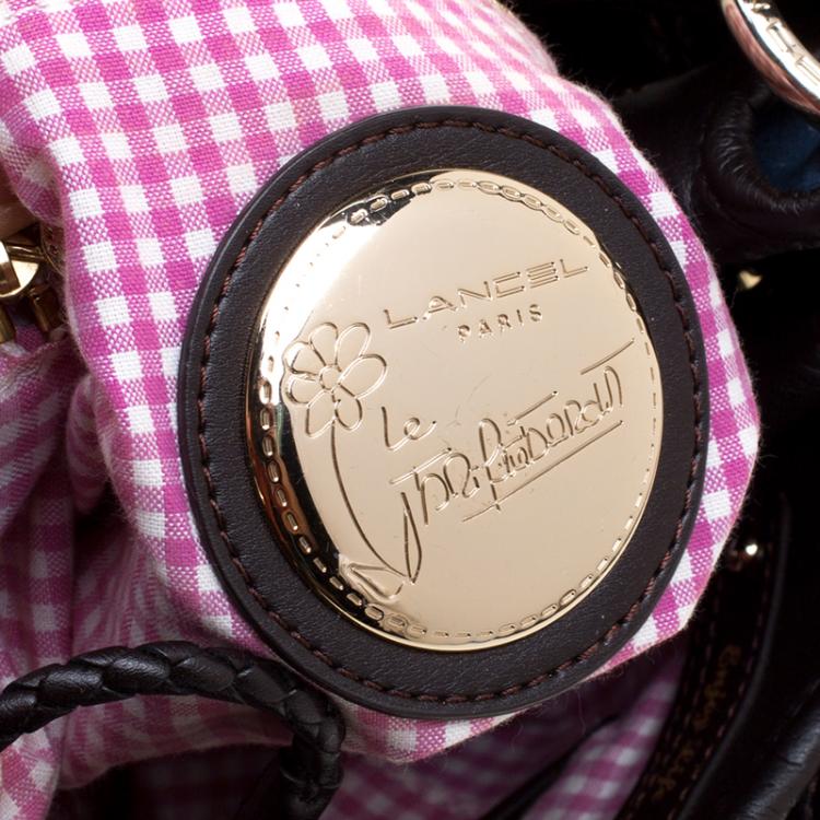 Pre Owned Lancel Blue Suede Le Brigitte Bardot Bucket Bag