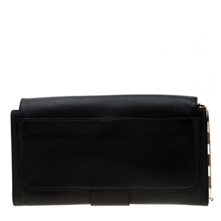 Pre Owned Lancel Black Leather Varenne Shoulder Bag