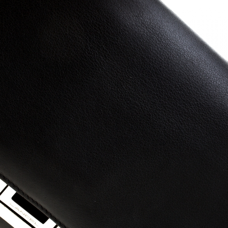 Pre Owned Lancel Black Leather Varenne Shoulder Bag