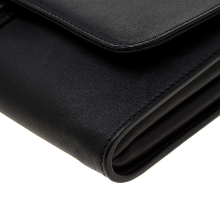 Pre Owned Lancel Black Leather Varenne Shoulder Bag