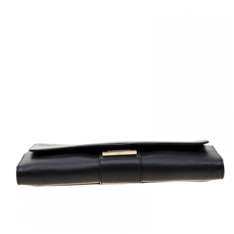 Pre Owned Lancel Black Leather Varenne Shoulder Bag