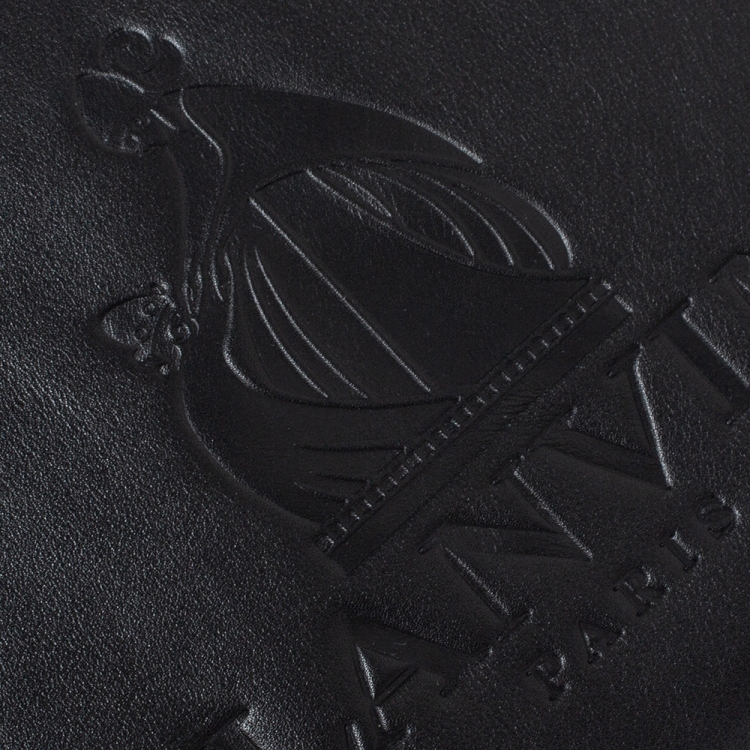 Pre Owned Lanvin Black Leather Chain Clutch