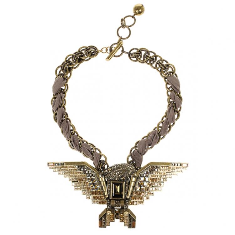 Pre Owned Lanvin Eagle Necklace