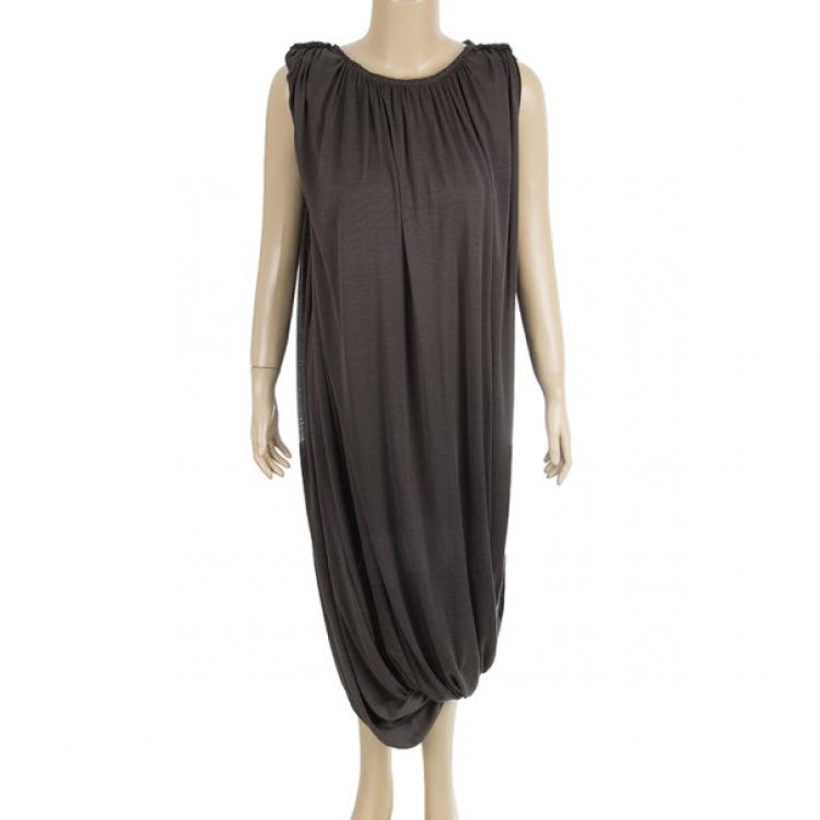 Pre Owned Lanvin Draped Dress L