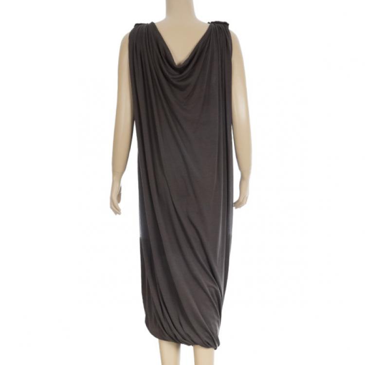 Pre Owned Lanvin Draped Dress L