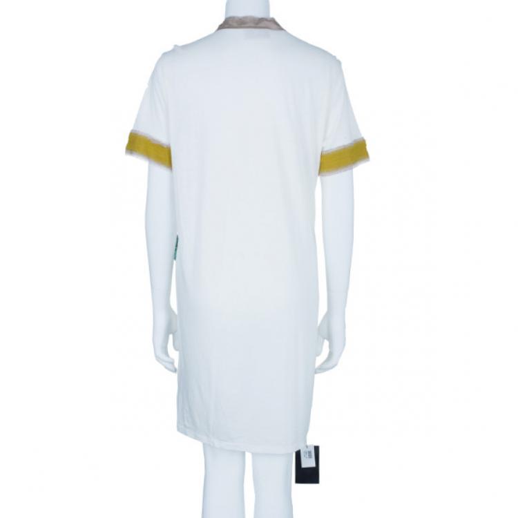 Pre Owned Lanvin Floral Embellished Short Dress L