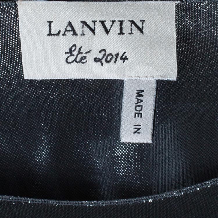 Pre Owned Lanvin Dream Metallic Lame Top M