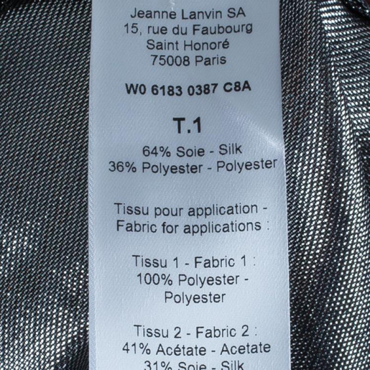 Pre Owned Lanvin Dream Metallic Lame Top M