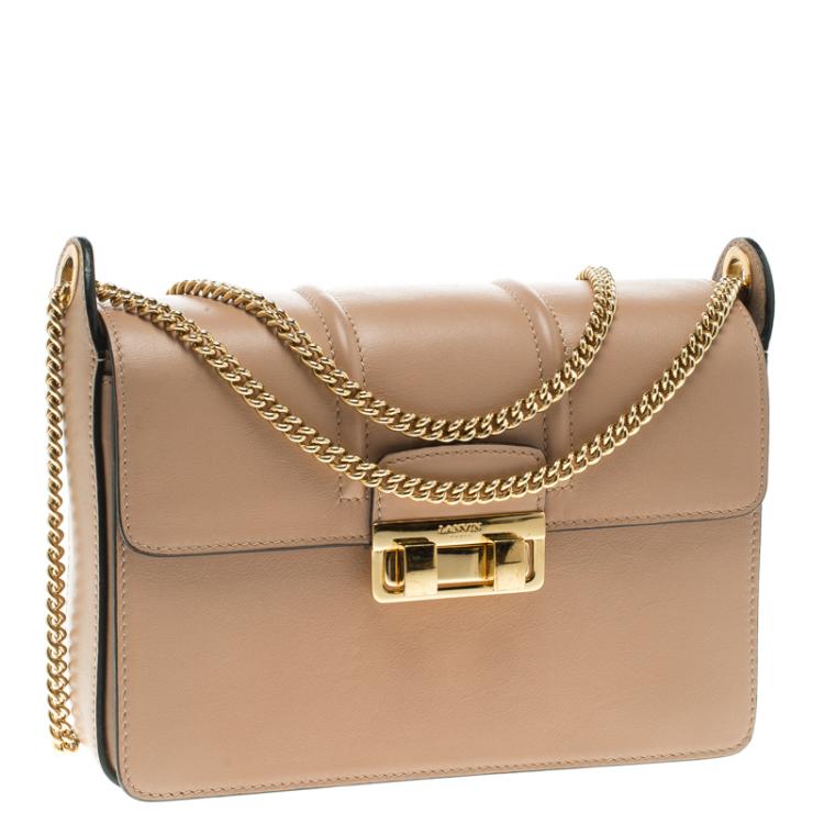 Pre Owned Lanvin Beige Leather Small Jiji Shoulder Bag