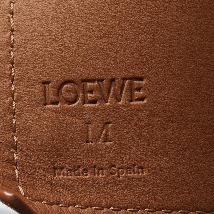 Pre Owned Loewe Tan Leather Obi Corset Belt M