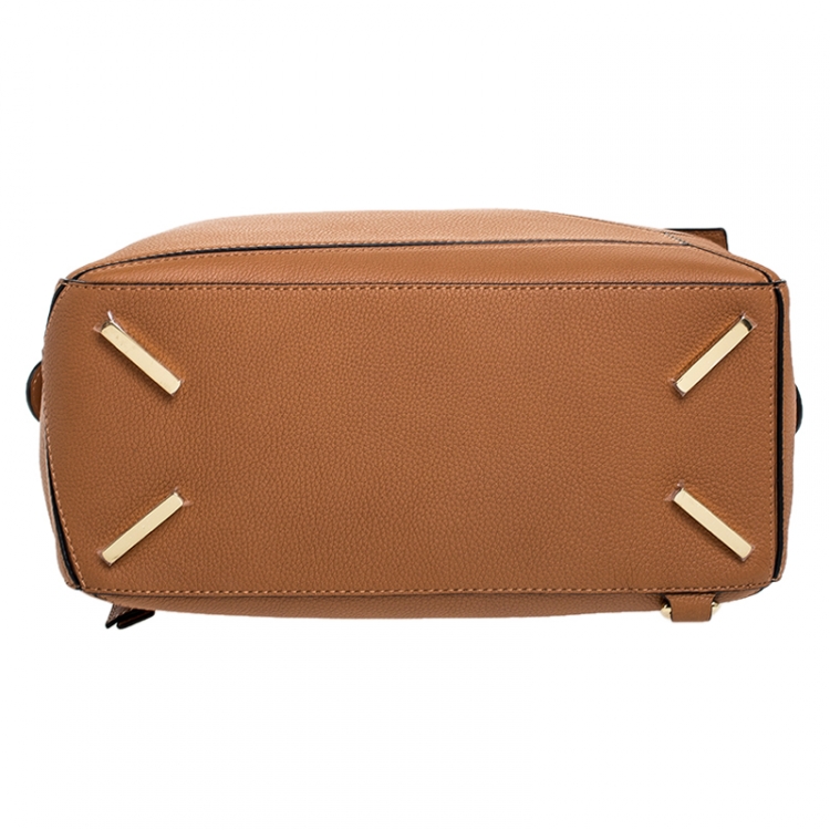 Pre Owned Loewe Tan Leather Medium Puzzle Shoulder Bag