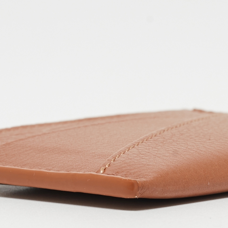 Pre Owned Loewe Brown Leather Puzzle Edge Card Holder