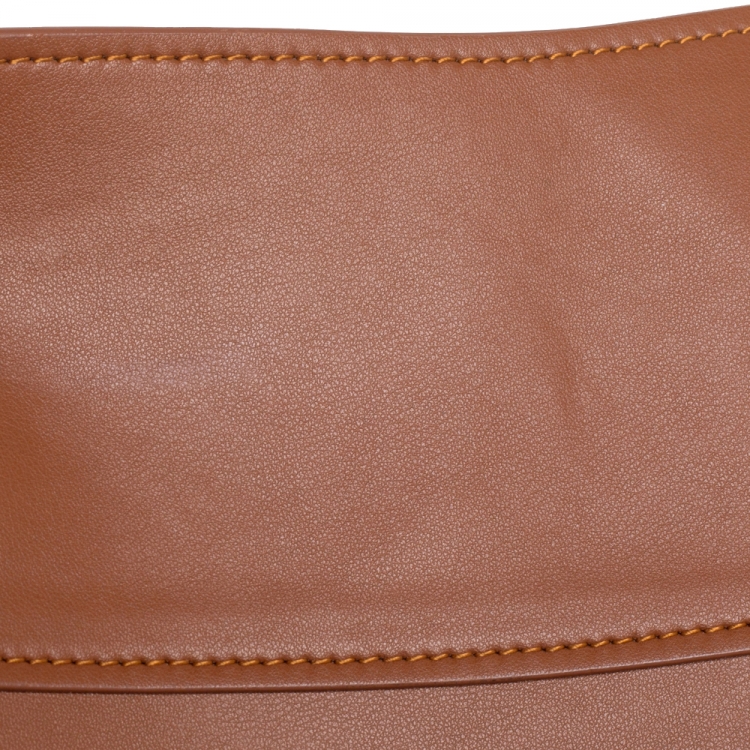 Pre Owned Loewe Brown Leather Obi Corset Belt L