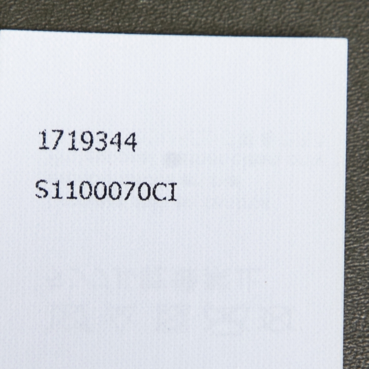 Pre Owned Loewe Pickle Green Leather Obi Waist Belt L