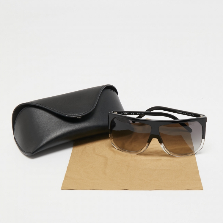 Pre Owned Loewe Black Filipa SLW943 Square Sunglasses