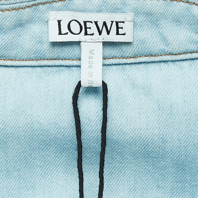 Pre Owned Loewe Blue Anagram Pyjama Denim Shirt S
