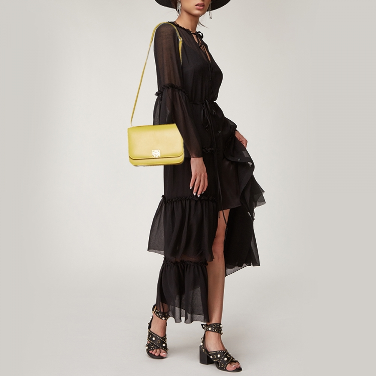 Loewe Yellow Leather Goya Shoulder Bag Loewe | TLC