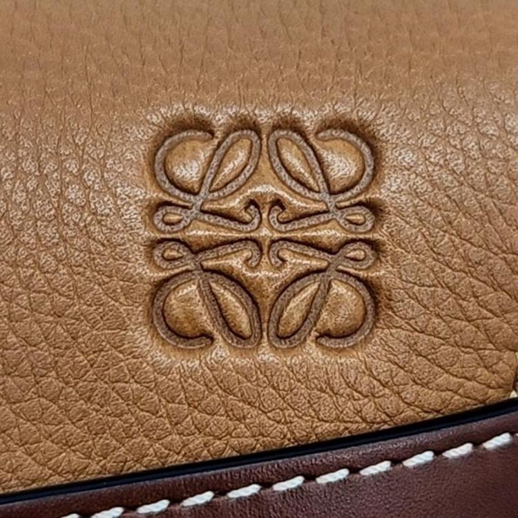 Pre Owned Loewe Camel/Brown Leather Mini Gate Shoulder Bag