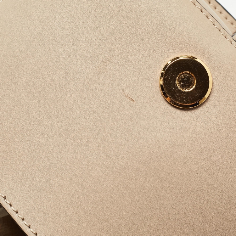 Pre Owned Loewe Beige Leather Small Gate Shoulder Bag
