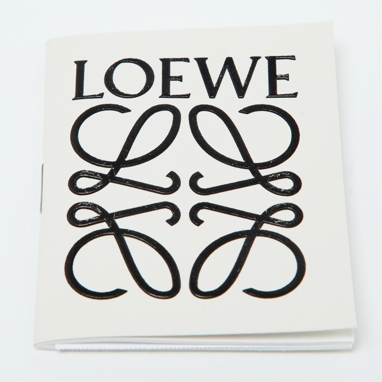 Pre Owned Loewe Grey Leather Mini Hammock Drawstring Bag