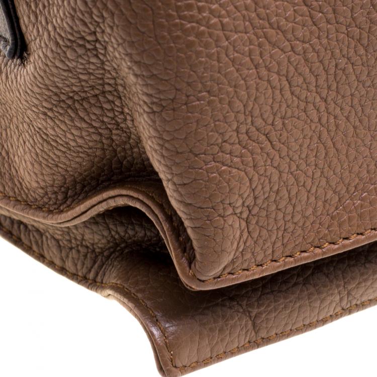 Pre Owned Loewe Brown Leather Flamenco Shoulder Bag