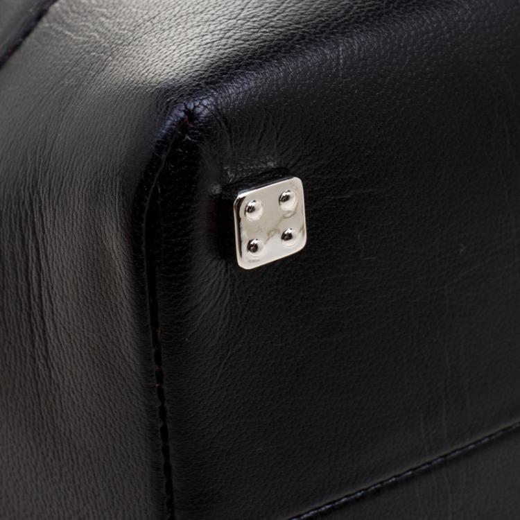Pre Owned Loewe Black Leather Convertible Tote