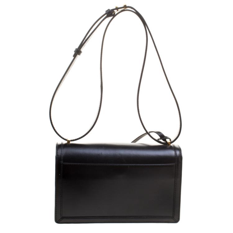 Pre Owned Loewe Black Leather Barcelona Crossbody Bag