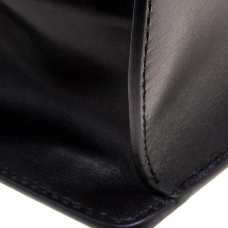 Pre Owned Loewe Black Leather Barcelona Crossbody Bag
