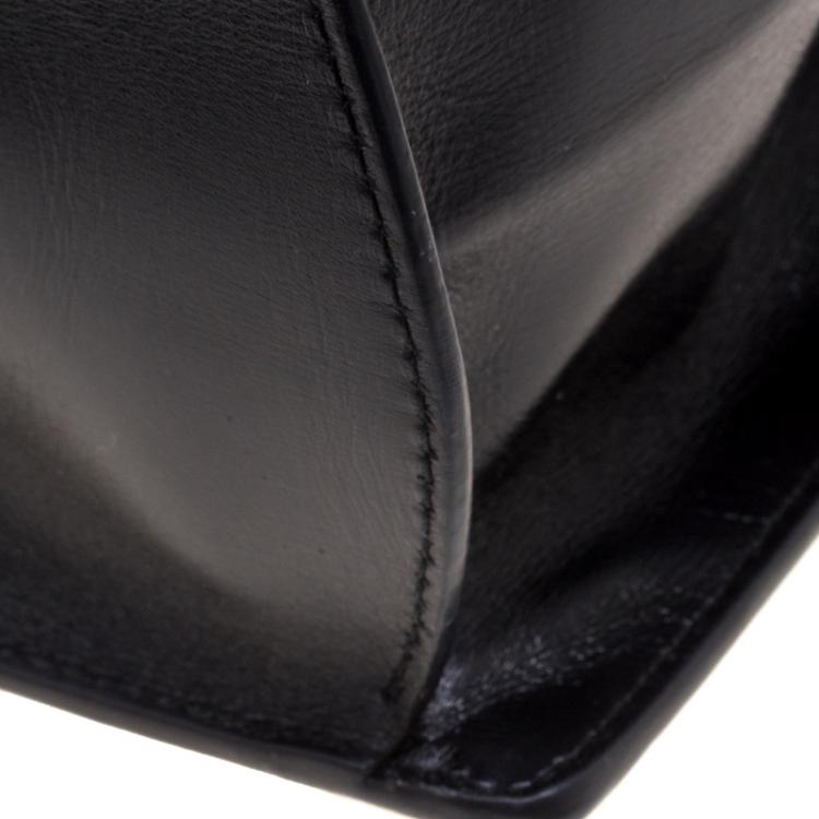 Pre Owned Loewe Black Leather Barcelona Crossbody Bag